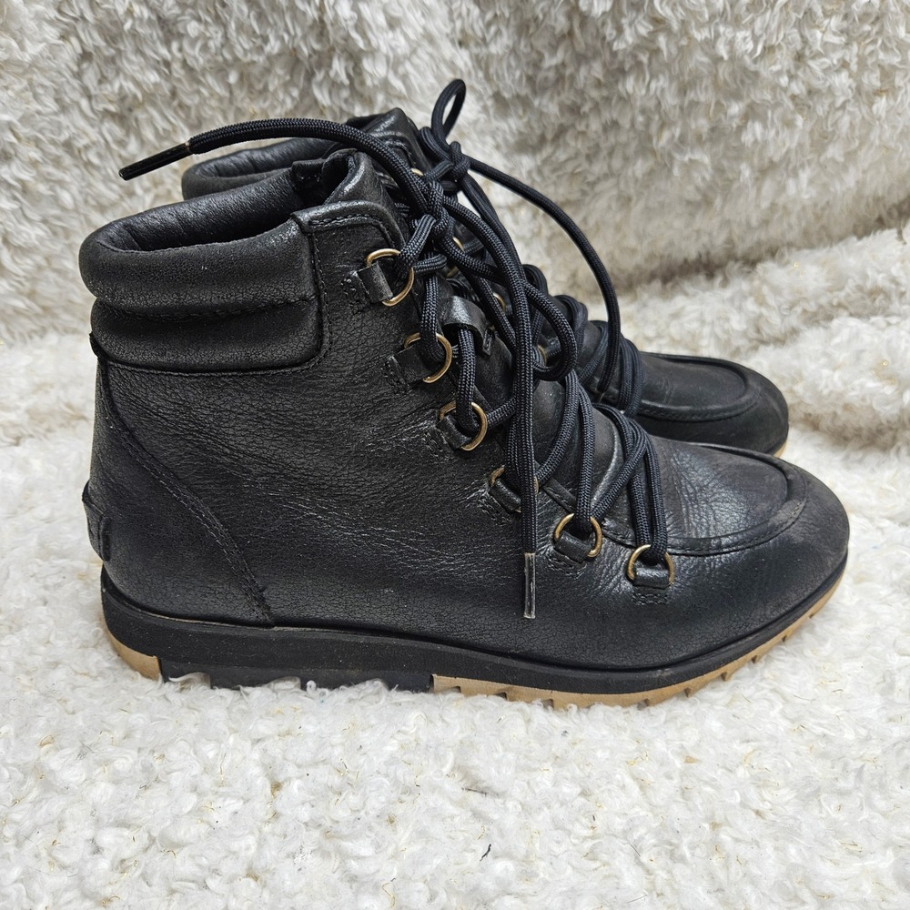 Sorel Harlow Waterproof Leather Laceup Ankle Boots sz 7